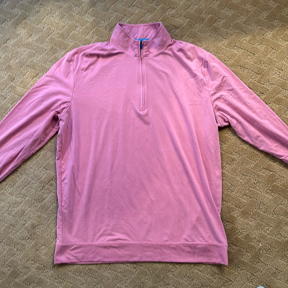 Johnny O striped quarter zip size L